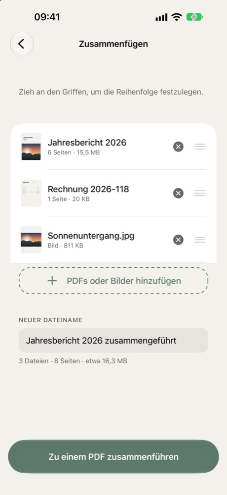Zusammenführen